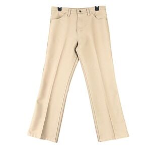 Vintage 80s Wrangler Pants Mens 30 27 Straight Leg Khakis Twill Western Workwear
